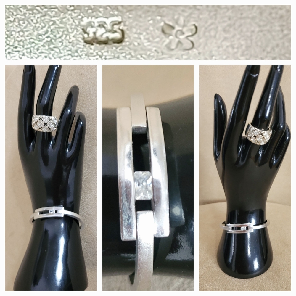 925 Silver Bracelet with Diamente Accent